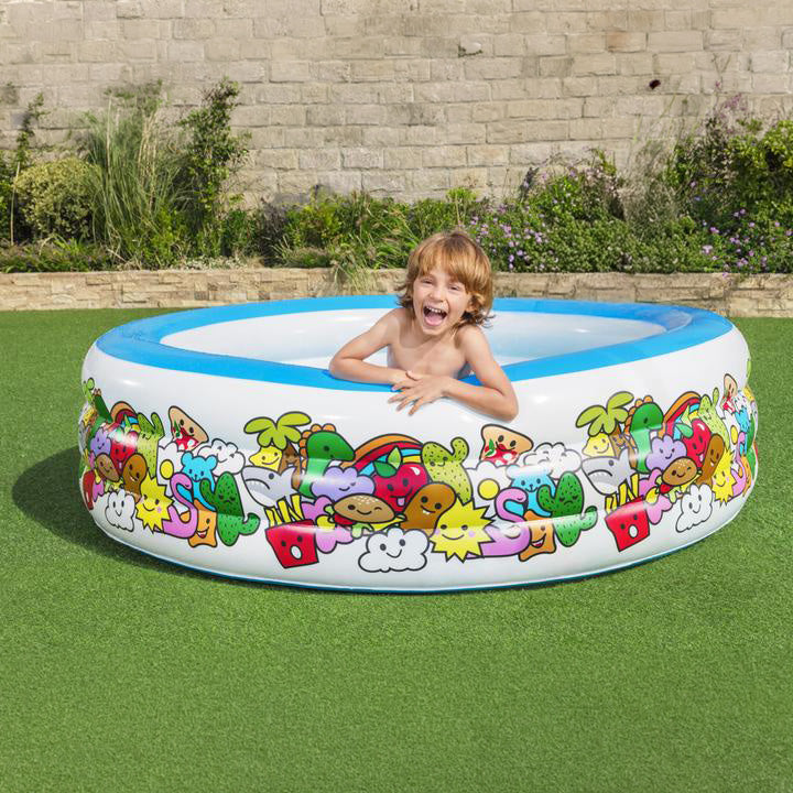 PISCINE GONFLABLE BESTWAY MICKEY 196x53 cm حوض سباحة حجم عائلي + 3 هدايا مجانية (140) (122)