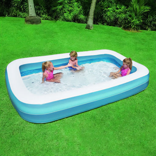 PISCINE GONFLABLE BESTWAY OCEAN 262x175x51Cm  حوض سباحة حجم عائلي + 3 هدايا مجانية (006) (133)