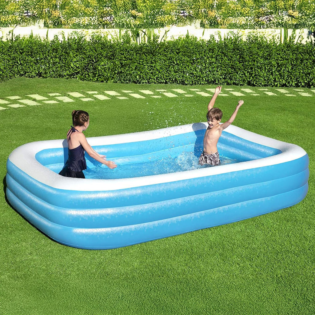 PISCINE GONFLABLE BESTWAY OCEAN 301x183x56Cm (009) (134) حوض سباحة حجم عائلي + 3 هدايا مجانية