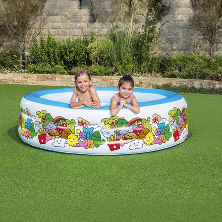 PISCINE GONFLABLE BESTWAY MICKEY 196x53 cm حوض سباحة حجم عائلي + 3 هدايا مجانية (140) (122)