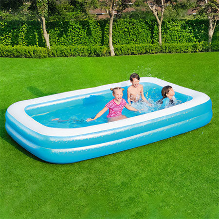 PISCINE GONFLABLE BESTWAY OCEAN 262x175x51Cm  حوض سباحة حجم عائلي + 3 هدايا مجانية (006) (133)