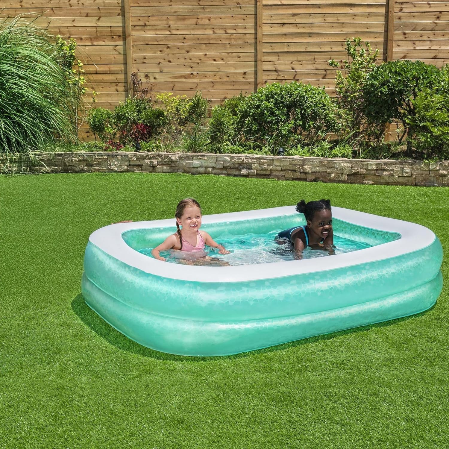 PISCINE GONFLABLE BESTWAY AQUA 201x146x48 cm حوض سباحة حجم عائلي + 5 هدايا مجانية (005) (132)