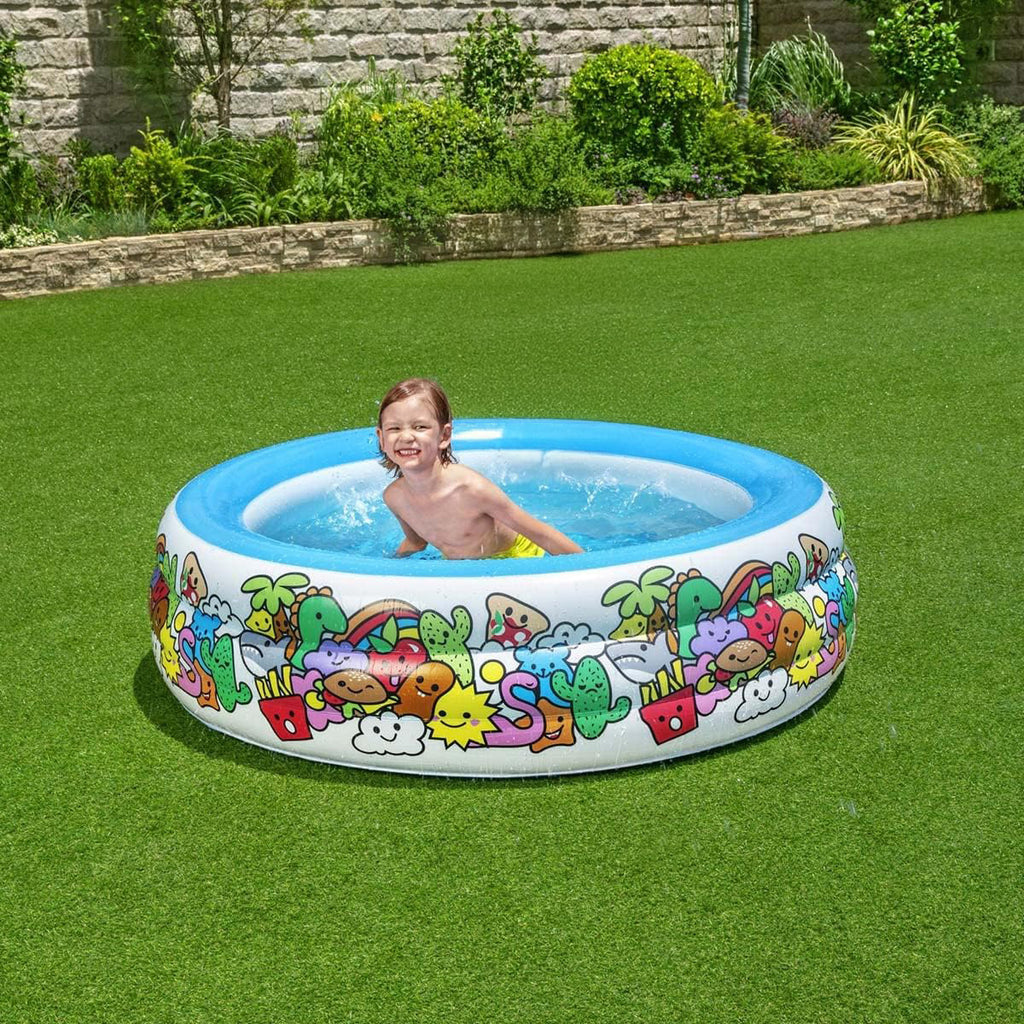PISCINE GONFLABLE BESTWAY MICKEY 196x53 cm حوض سباحة حجم عائلي + 3 هدايا مجانية (140) (122)