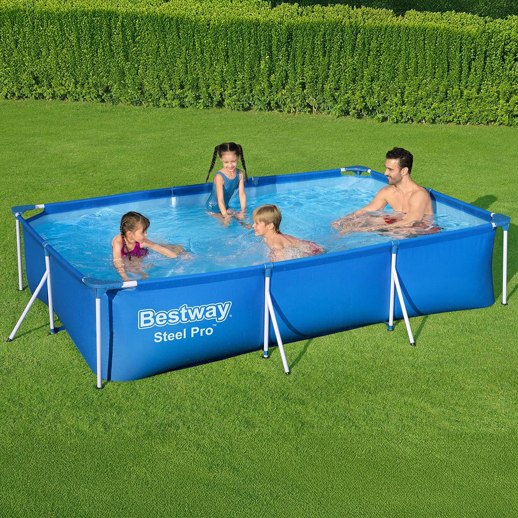 PISCINE BESTWAY MONTABLE 300x201x66cm (404) (136) مسبح عائلي + 4 هدايا مجانية