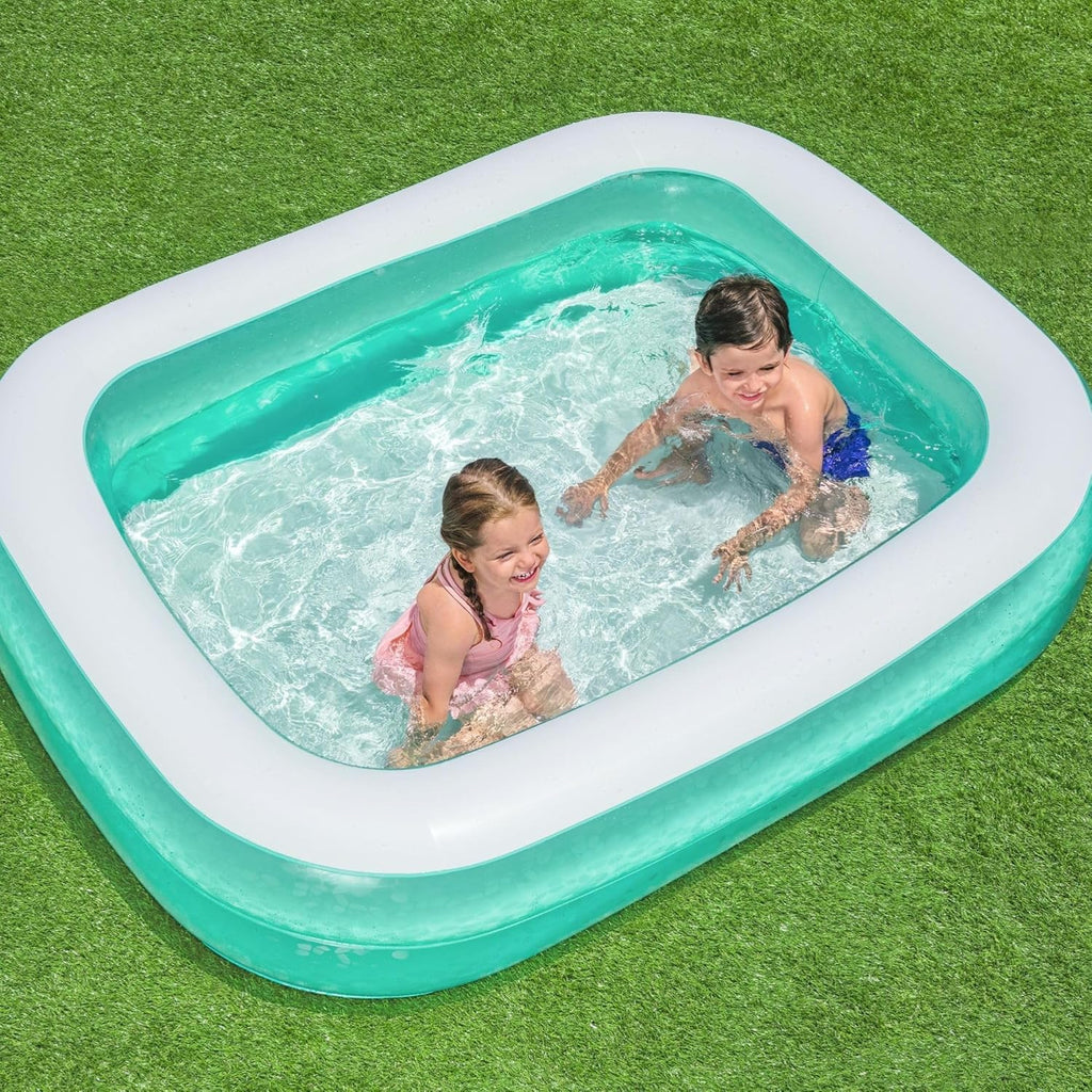 PISCINE GONFLABLE BESTWAY AQUA 201x146x48 cm حوض سباحة حجم عائلي + 5 هدايا مجانية (005) (132)