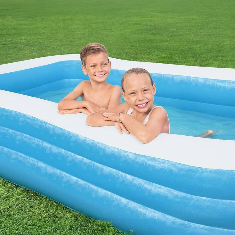 PISCINE GONFLABLE BESTWAY OCEAN 301x183x56Cm (009) (134) حوض سباحة حجم عائلي + 3 هدايا مجانية
